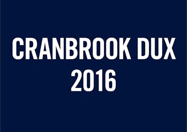 Dux and Proxime Accessit to the Dux 2016
